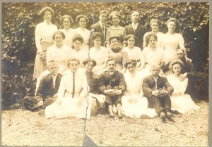 The hotel staff a year or two later. Martha Elliott Fitzgerald is in the middle row, third from left. These two staff images are courtesy of Lisa Brock, granddaughter of Fitzgerald.
